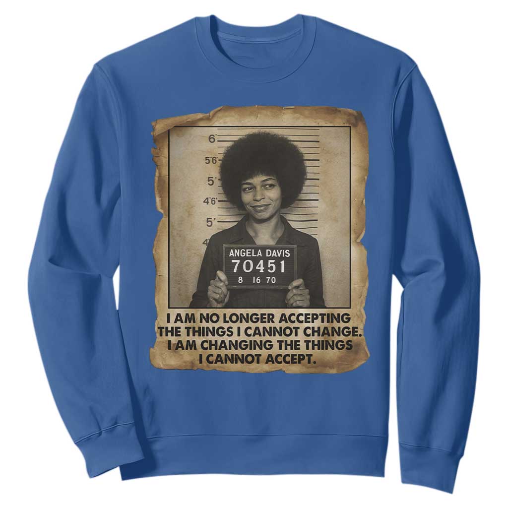 Angela Davis Inspirational Quote Sweatshirt Black History Melanin