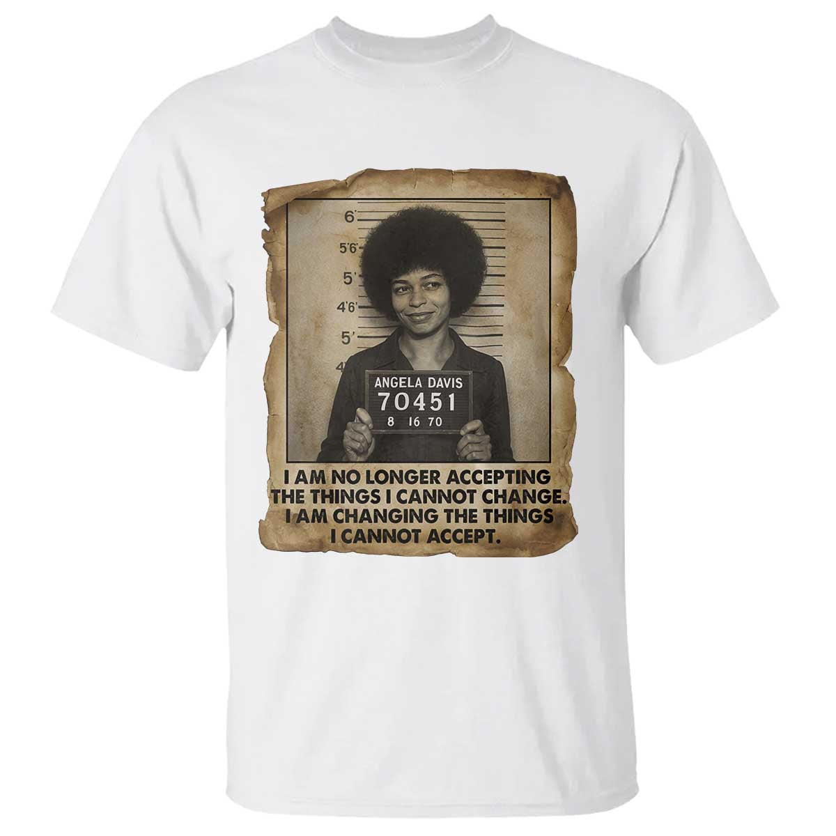 Angela Davis Inspirational Quote T Shirt Black History Melanin