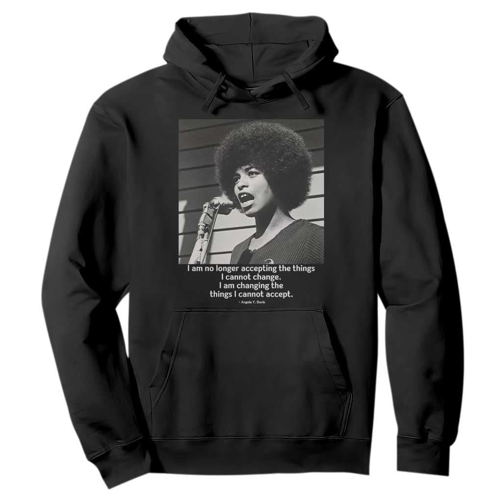 Angela Davis Inspirational Quote Hoodie Black History African Pride Power