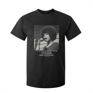 Angela Davis Inspirational Quote T Shirt For Kid Black History African Pride Power