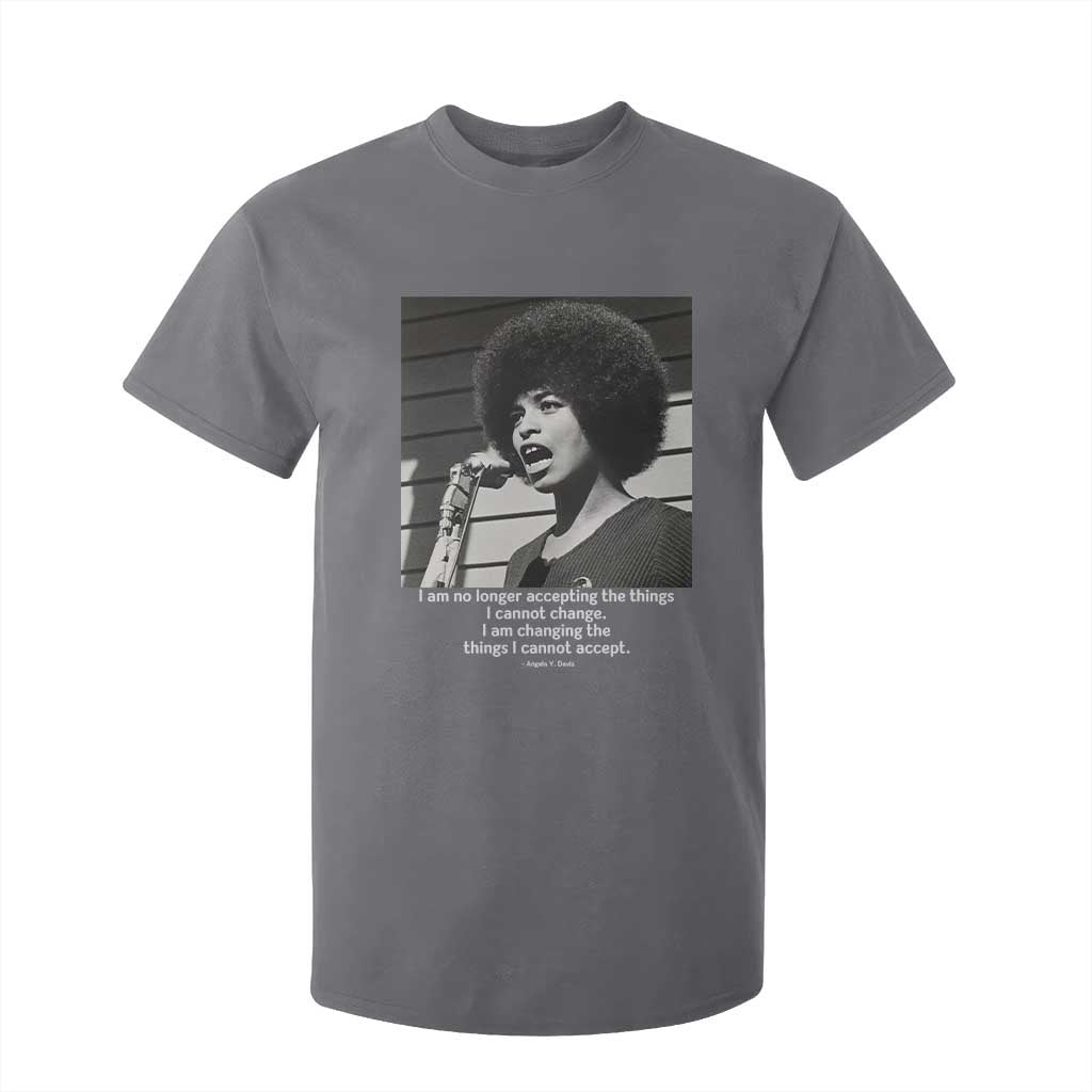 Angela Davis Inspirational Quote T Shirt For Kid Black History African Pride Power