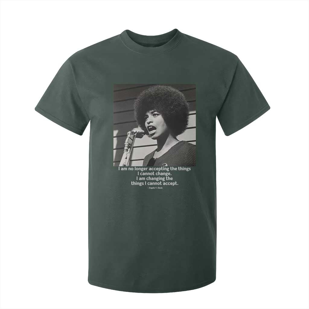 Angela Davis Inspirational Quote T Shirt For Kid Black History African Pride Power