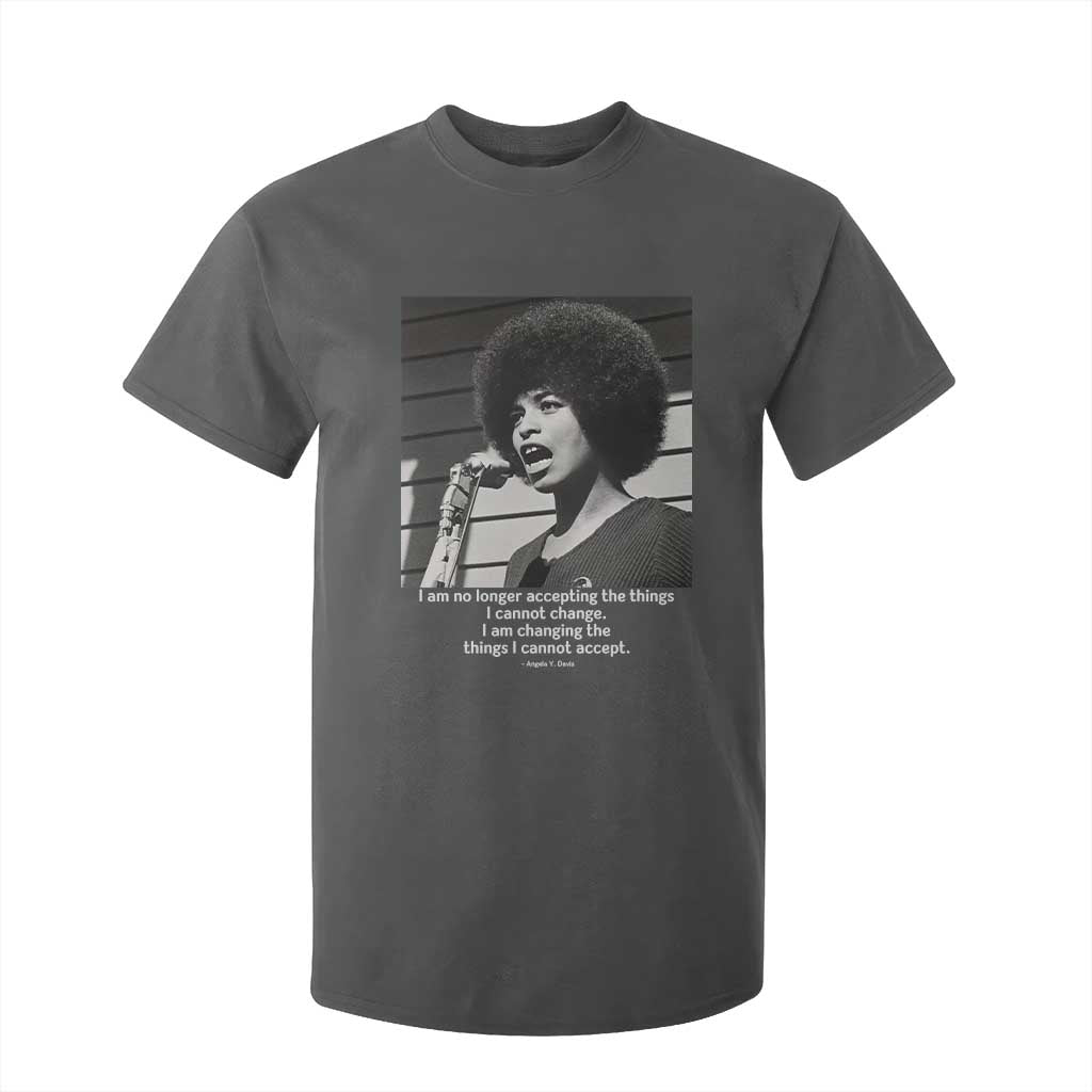 Angela Davis Inspirational Quote T Shirt For Kid Black History African Pride Power