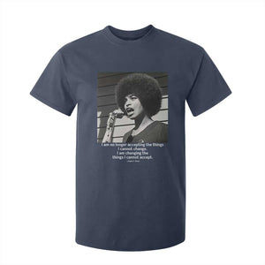 Angela Davis Inspirational Quote T Shirt For Kid Black History African Pride Power