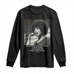 Angela Davis Inspirational Quote Long Sleeve Shirt Black History African Pride Power
