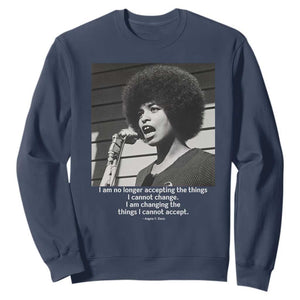 Angela Davis Inspirational Quote Sweatshirt Black History African Pride Power