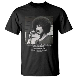 Angela Davis Inspirational Quote T Shirt Black History African Pride Power