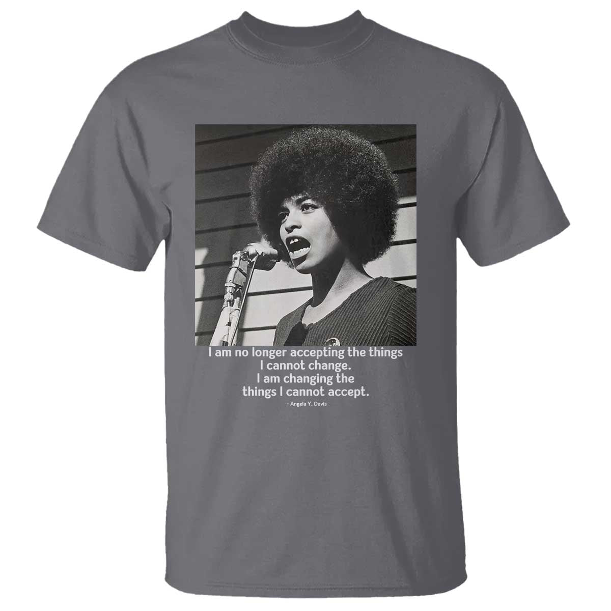 Angela Davis Inspirational Quote T Shirt Black History African Pride Power