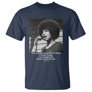 Angela Davis Inspirational Quote T Shirt Black History African Pride Power