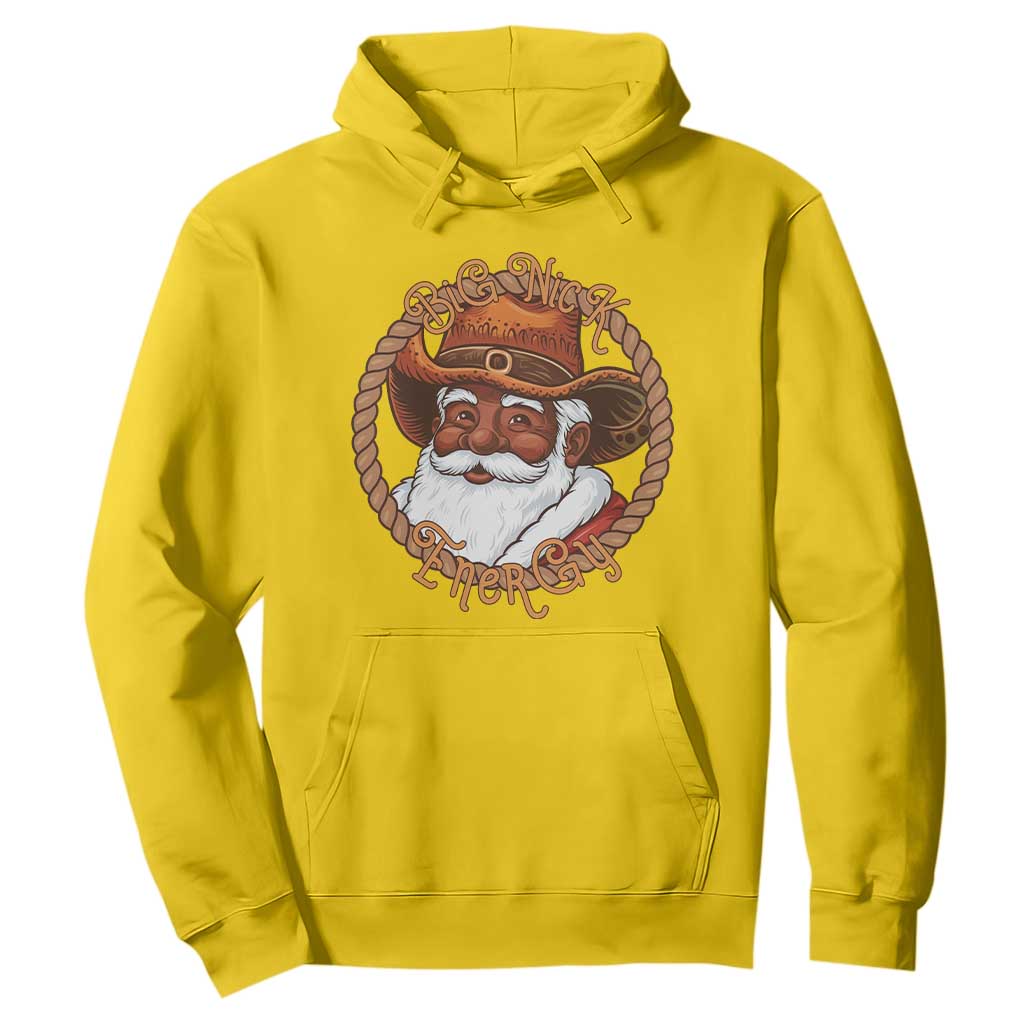 Black Santa Christmas Hoodie Big Nick Energy - African Pride