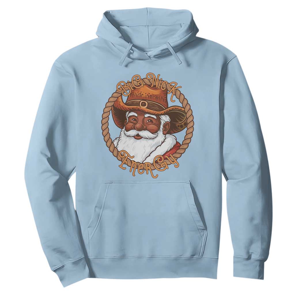Black Santa Christmas Hoodie Big Nick Energy - African Pride