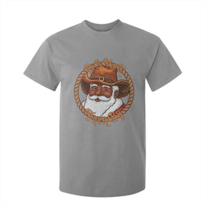 Black Santa Christmas T Shirt For Kid Big Nick Energy - African Pride