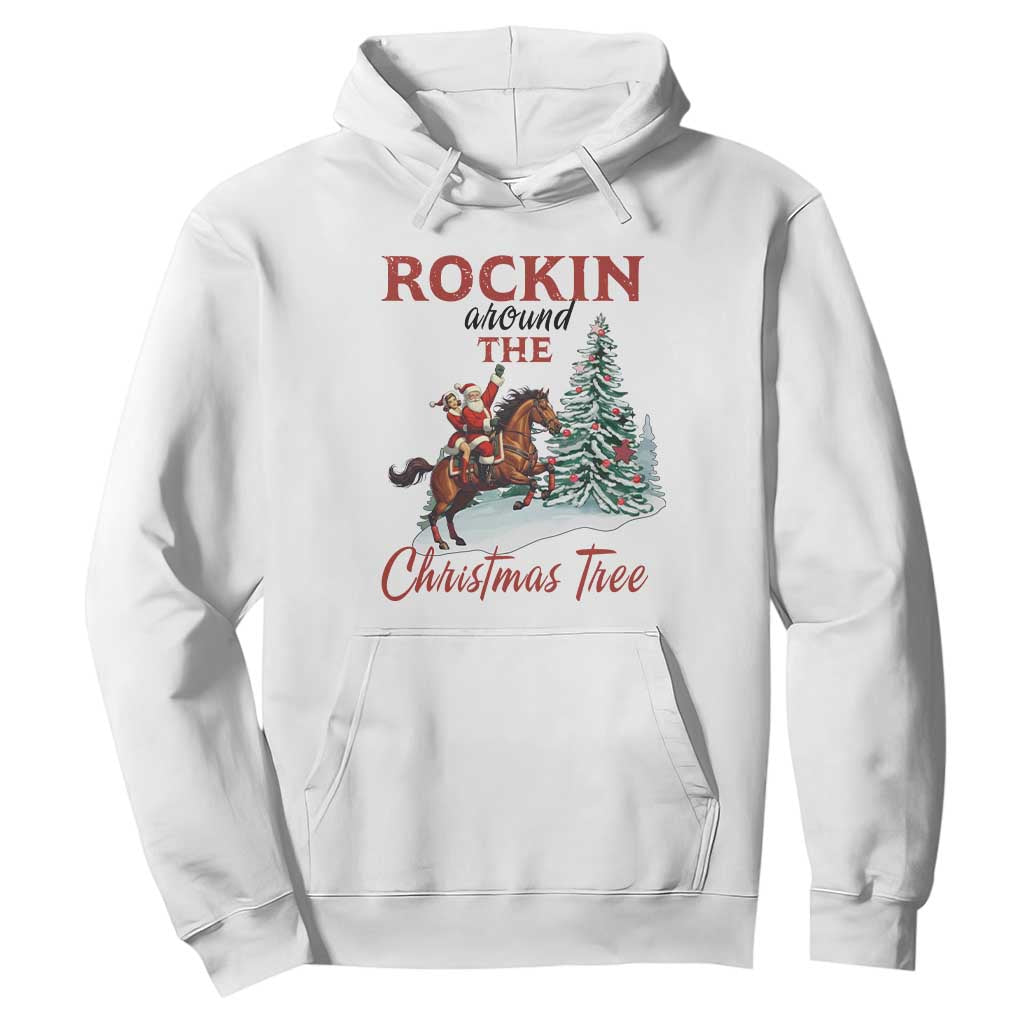 Cowboy Santa Western Christmas Hoodie Rockin Around The Xmas Tree - African Pride