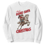 Black Cowboy Santa Christmas Sweatshirt African American Western - African Pride