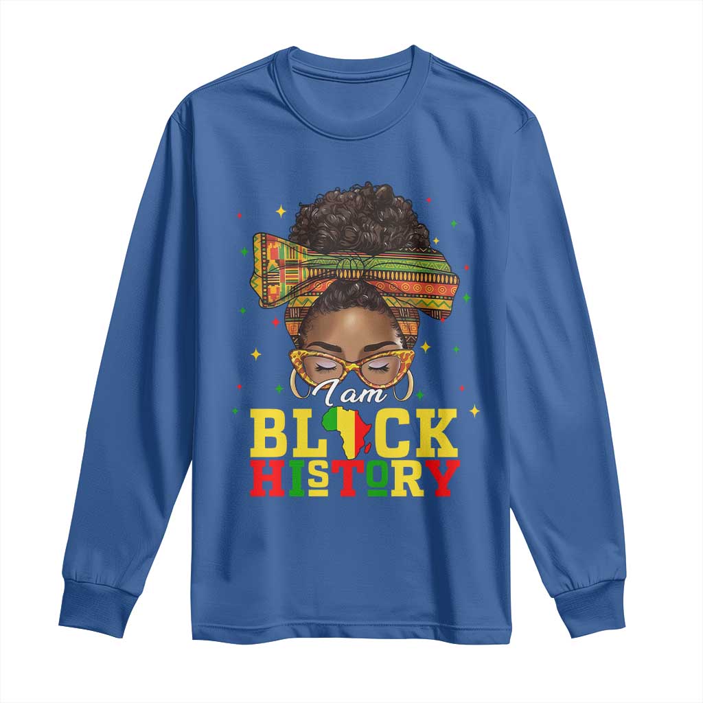 Black History Month Long Sleeve Shirt Messy Pun Afro African American