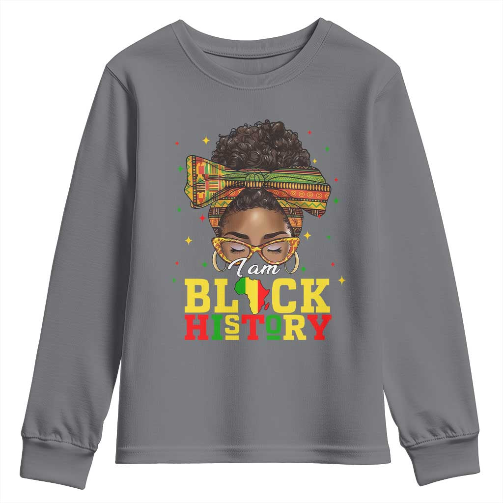 Black History Month Youth Sweatshirt Messy Pun Afro African American