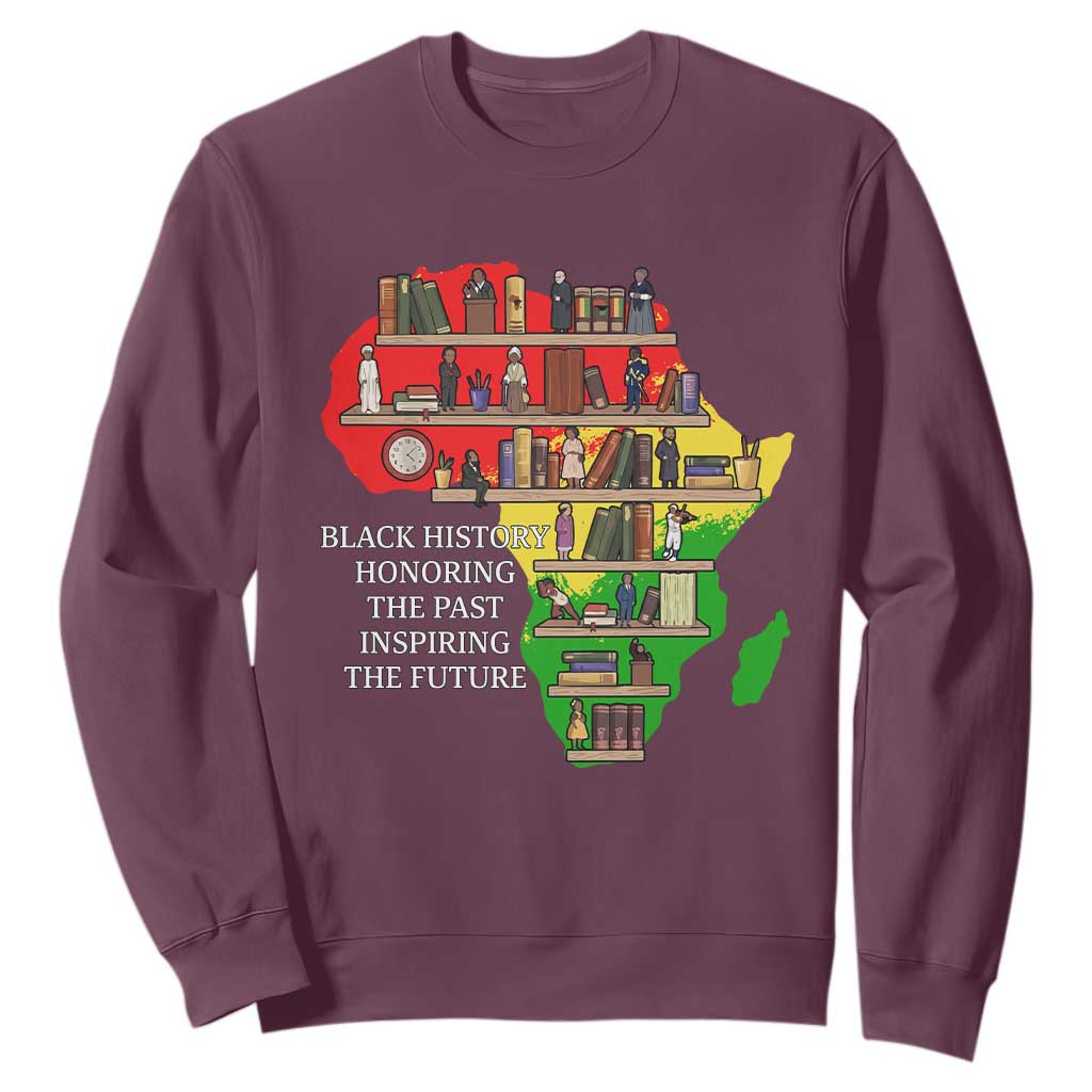 Black History Teacher Sweatshirt Black History Honoring The Past Inspiring The Future