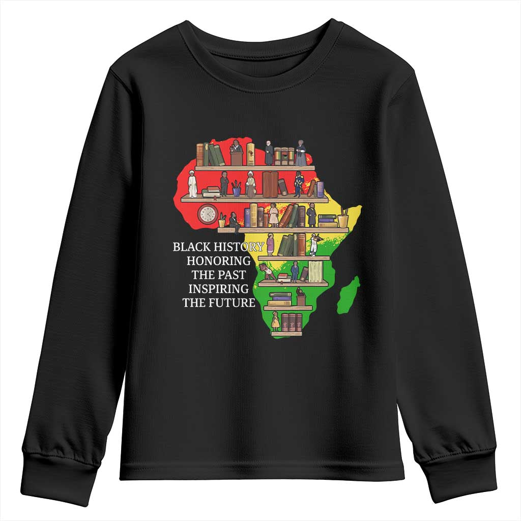 Black History Teacher Youth Sweatshirt Black History Honoring The Past Inspiring The Future