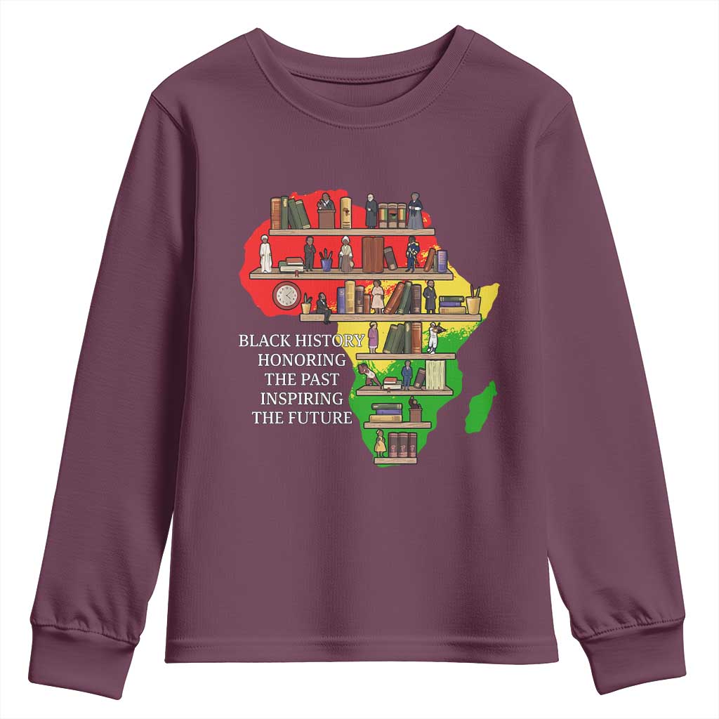 Black History Teacher Youth Sweatshirt Black History Honoring The Past Inspiring The Future