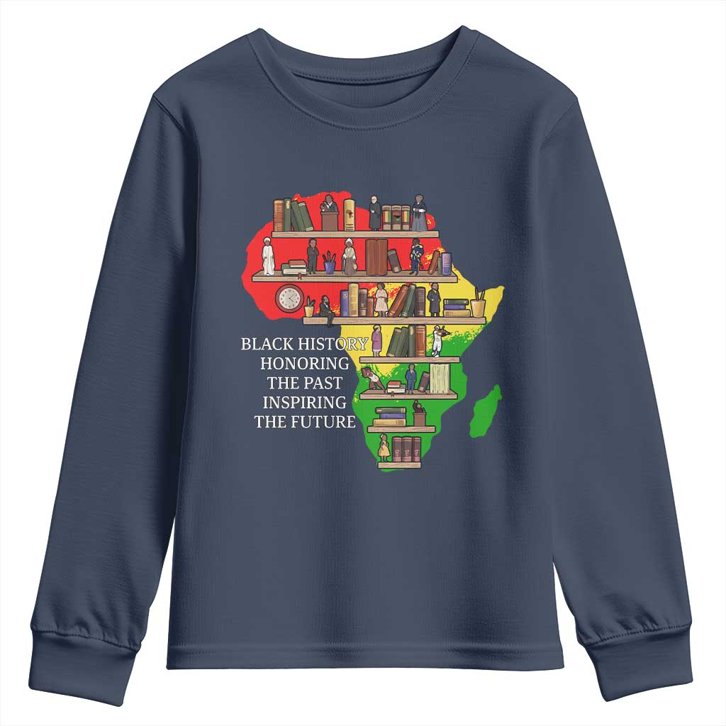Black History Teacher Youth Sweatshirt Black History Honoring The Past Inspiring The Future