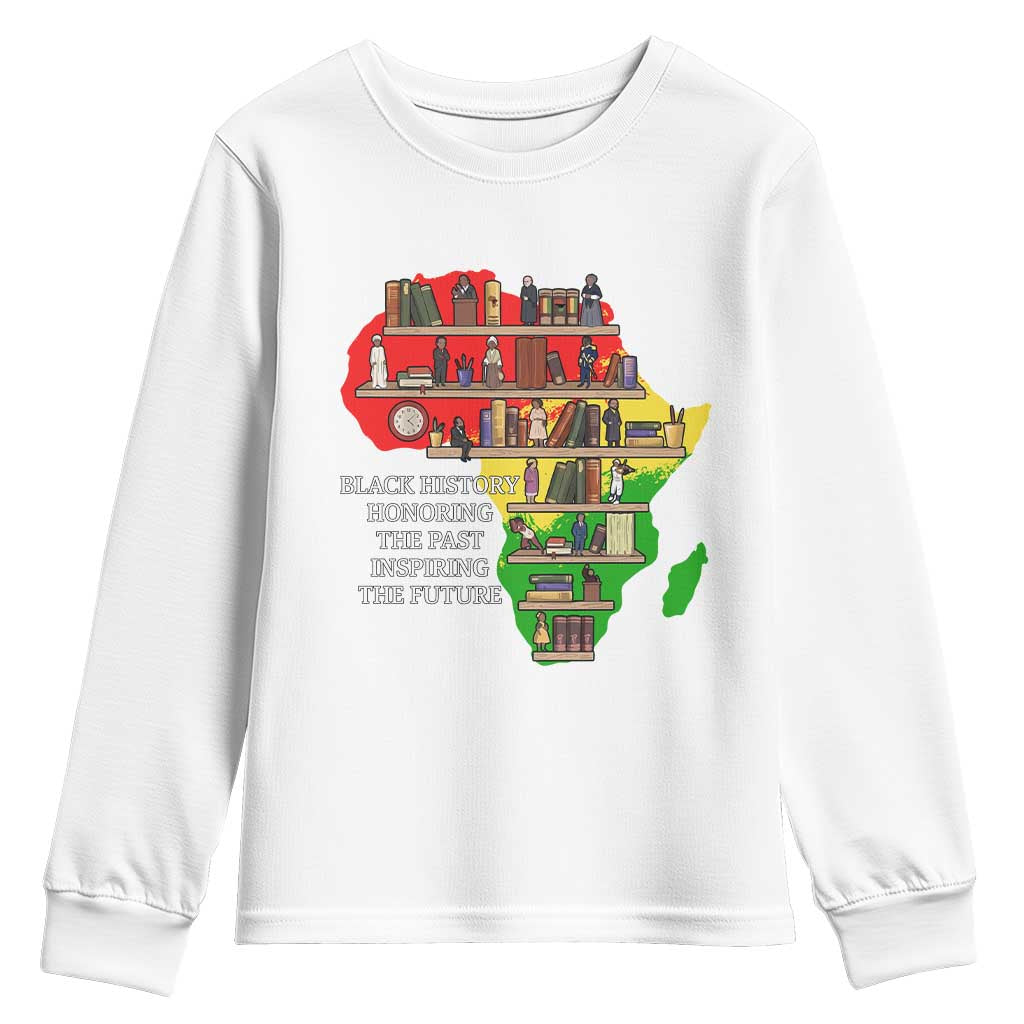 Black History Teacher Youth Sweatshirt Black History Honoring The Past Inspiring The Future