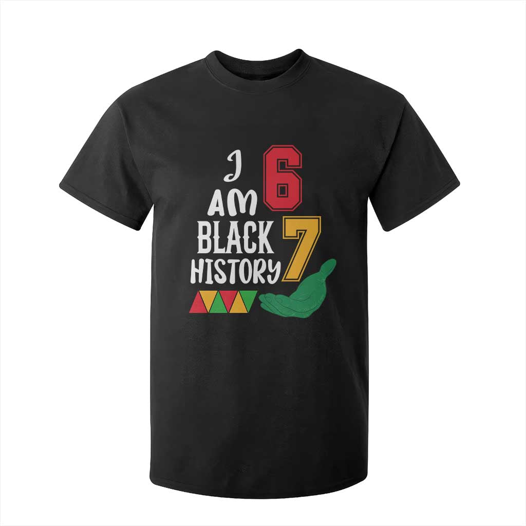 Funny Six Seven African American T Shirt For Kid Black History Month