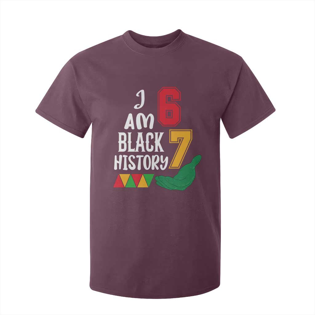 Funny Six Seven African American T Shirt For Kid Black History Month