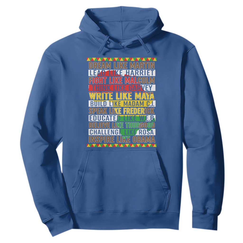 Black History Month Hoodie Dream Like Martin Lead Like Harriet