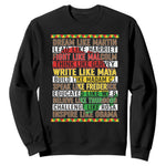 Black History Month Sweatshirt Dream Like Martin Lead Like Harriet