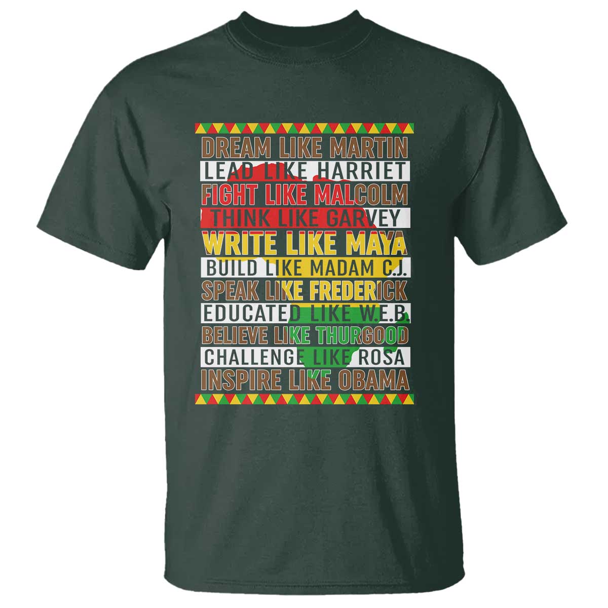 Black History Month T Shirt Dream Like Martin Lead Like Harriet