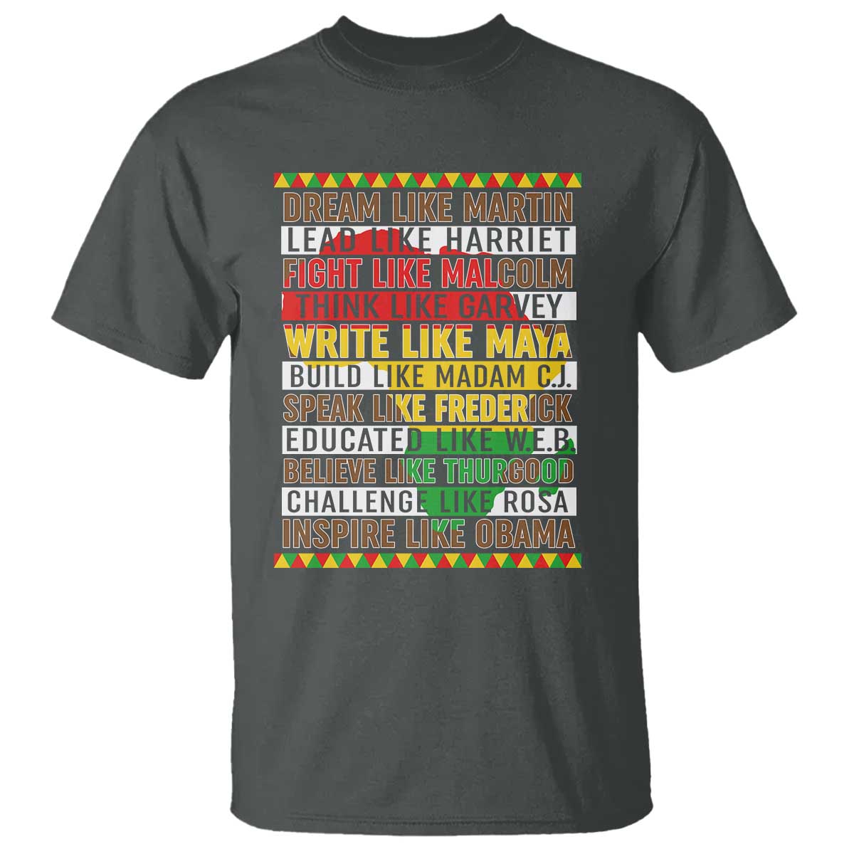 Black History Month T Shirt Dream Like Martin Lead Like Harriet