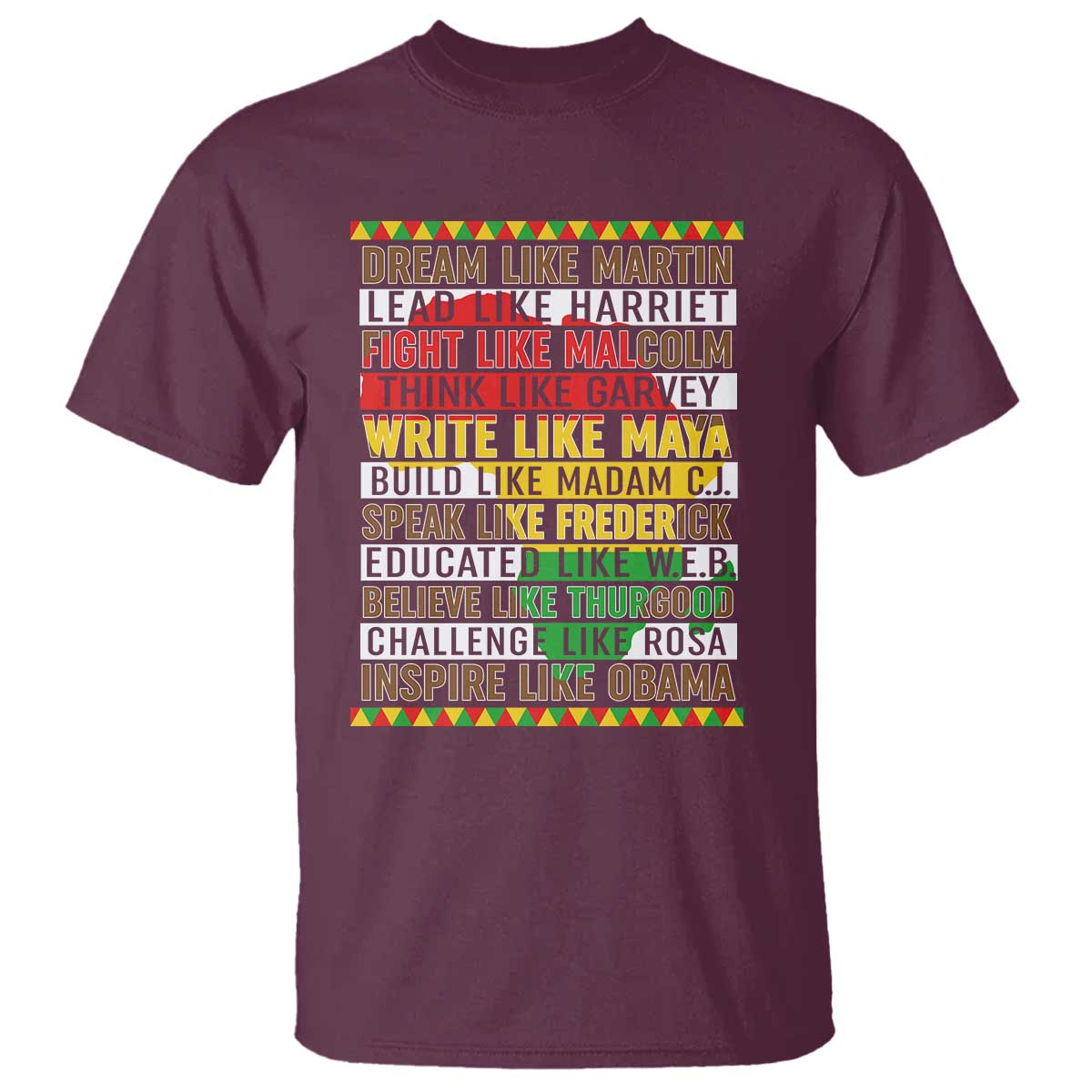 Black History Month T Shirt Dream Like Martin Lead Like Harriet