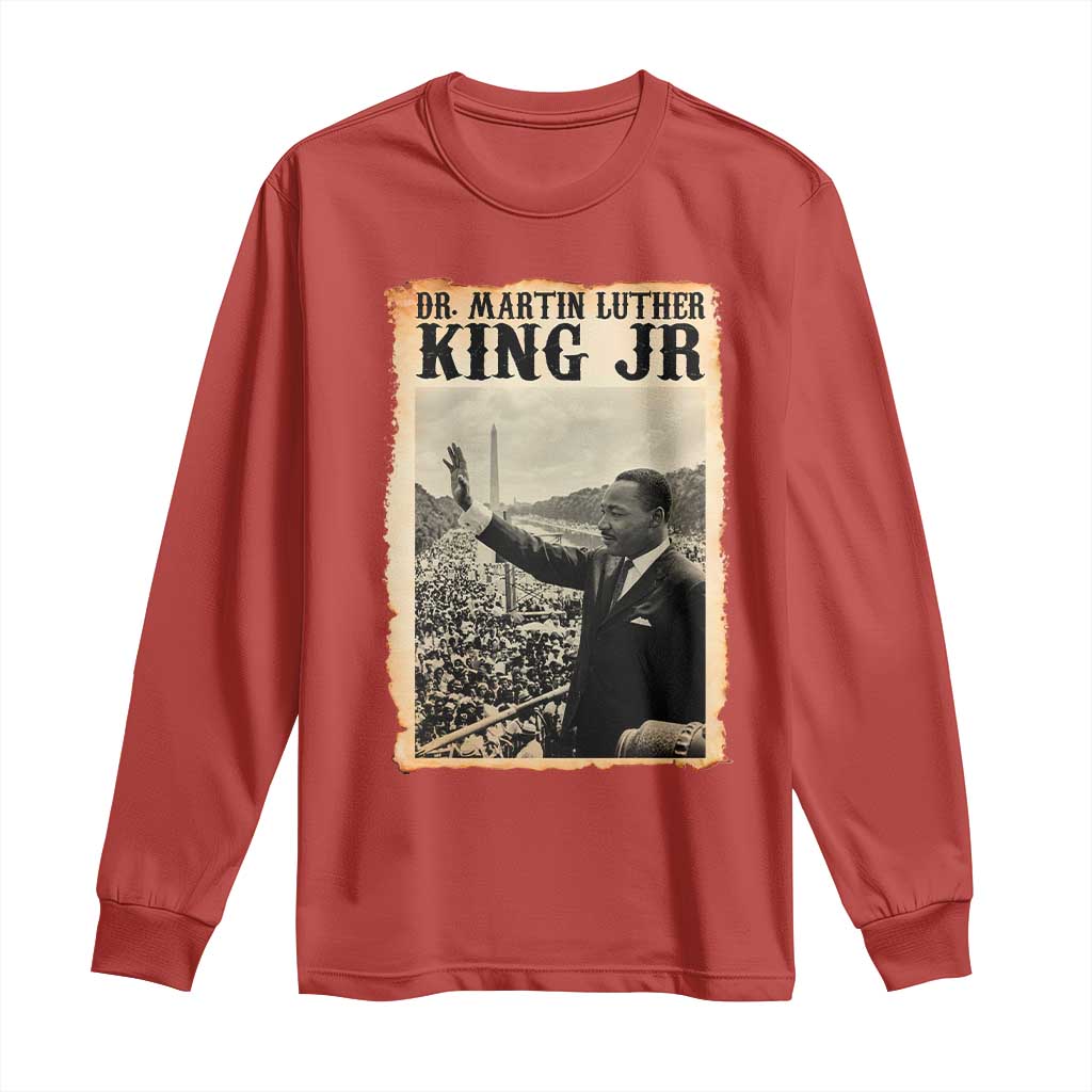Martin Luther King Jr MLK Day Long Sleeve Shirt - African Pride
