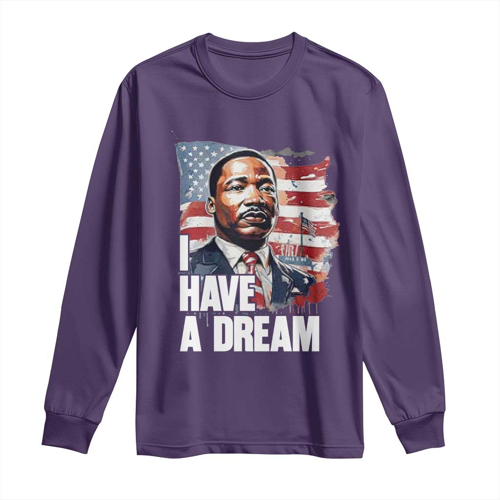 Martin Luther King Jr Long Sleeve Shirt I Have A Dream - African Pride