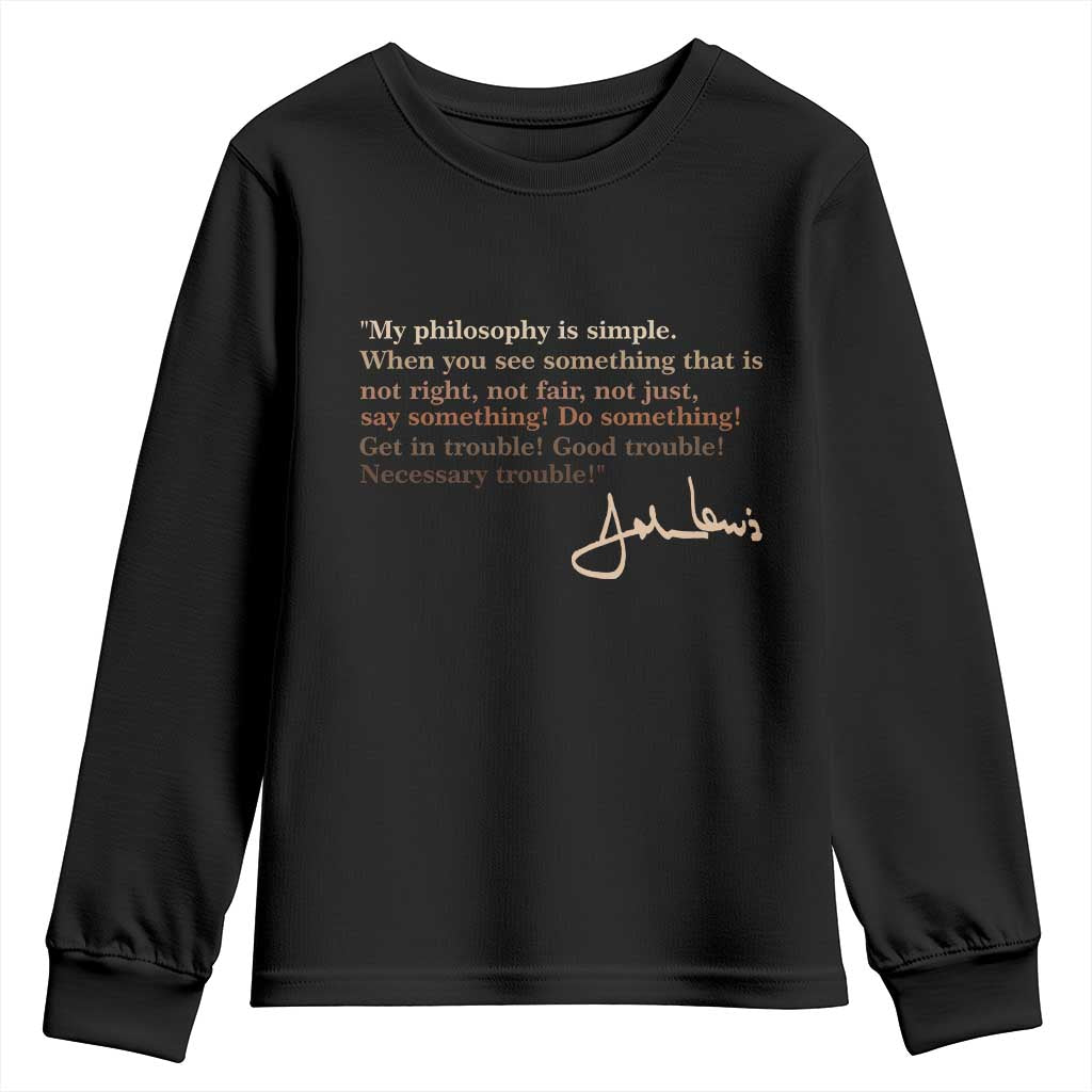 John Lewis Quote Youth Sweatshirt Black History Month