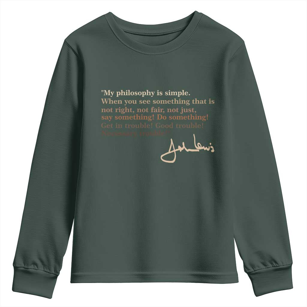 John Lewis Quote Youth Sweatshirt Black History Month