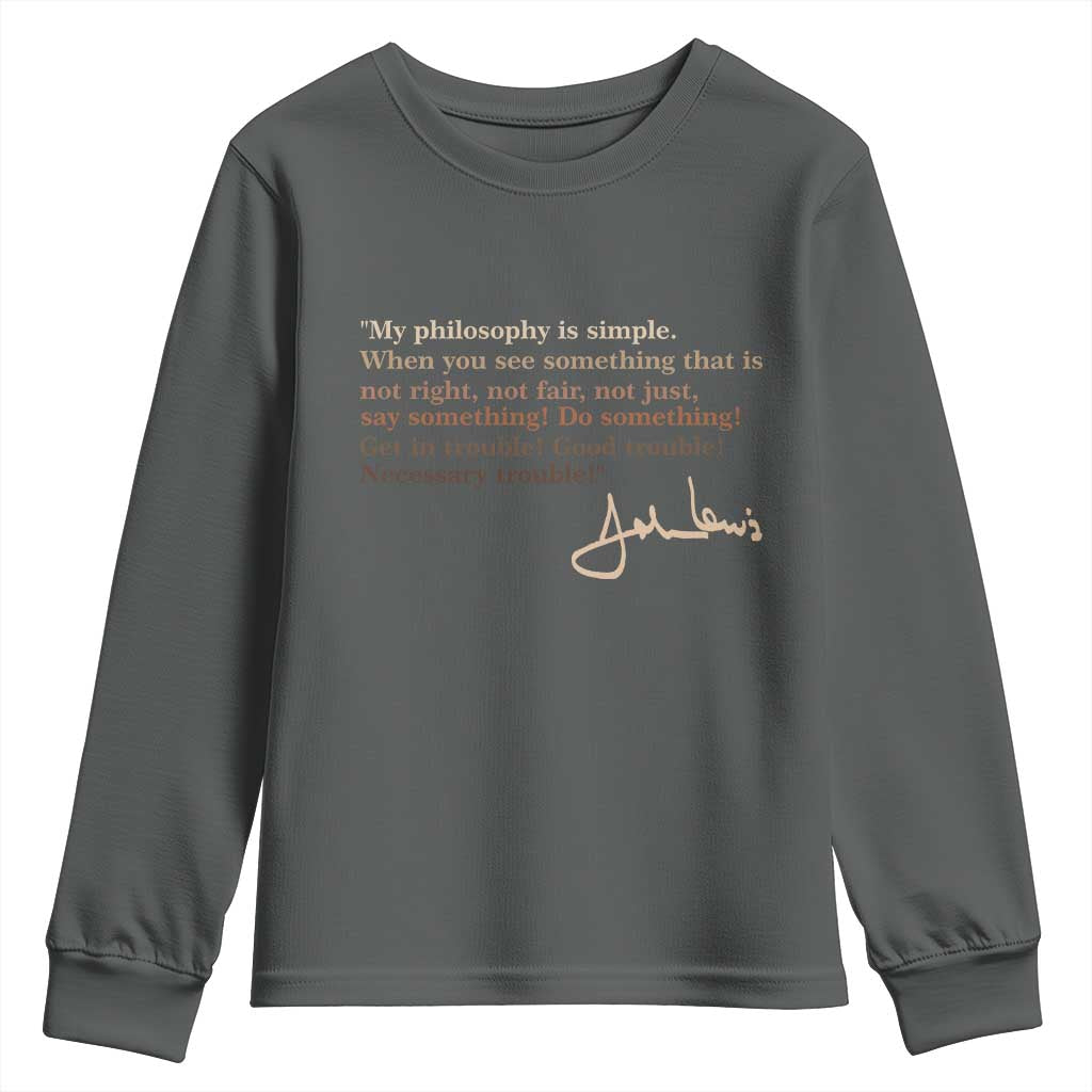 John Lewis Quote Youth Sweatshirt Black History Month