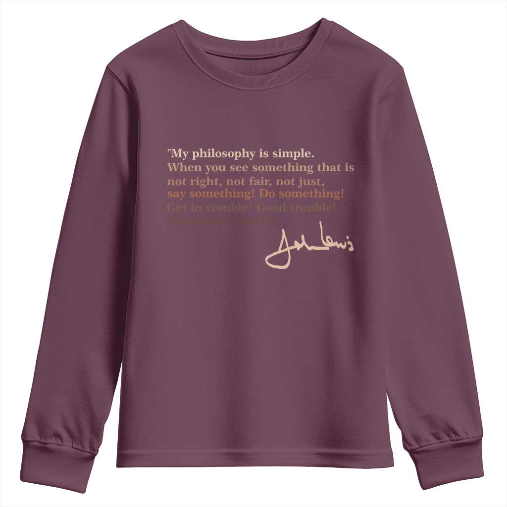 John Lewis Quote Youth Sweatshirt Black History Month