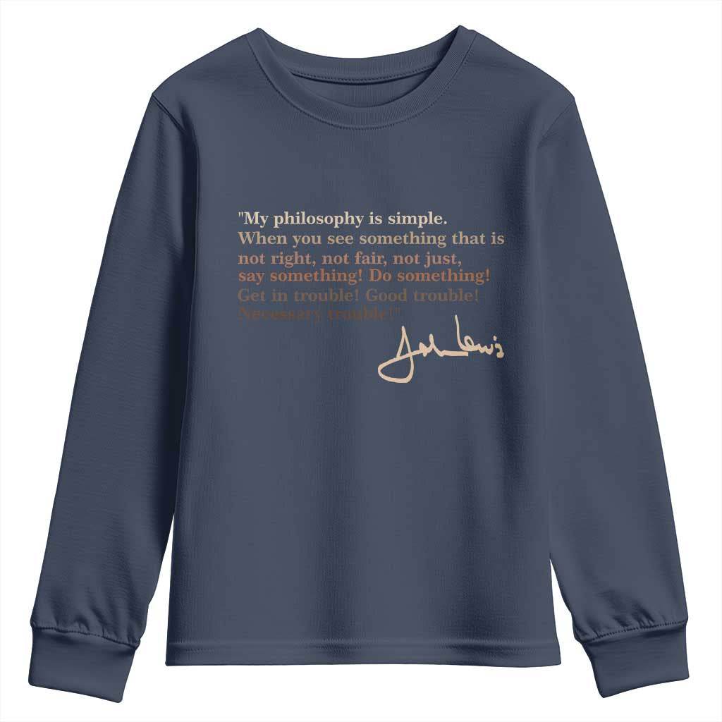 John Lewis Quote Youth Sweatshirt Black History Month