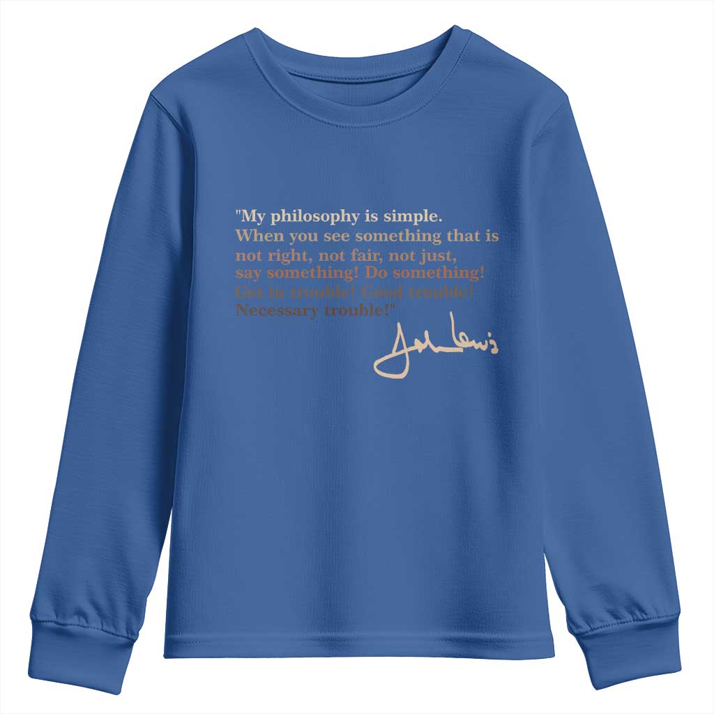 John Lewis Quote Youth Sweatshirt Black History Month