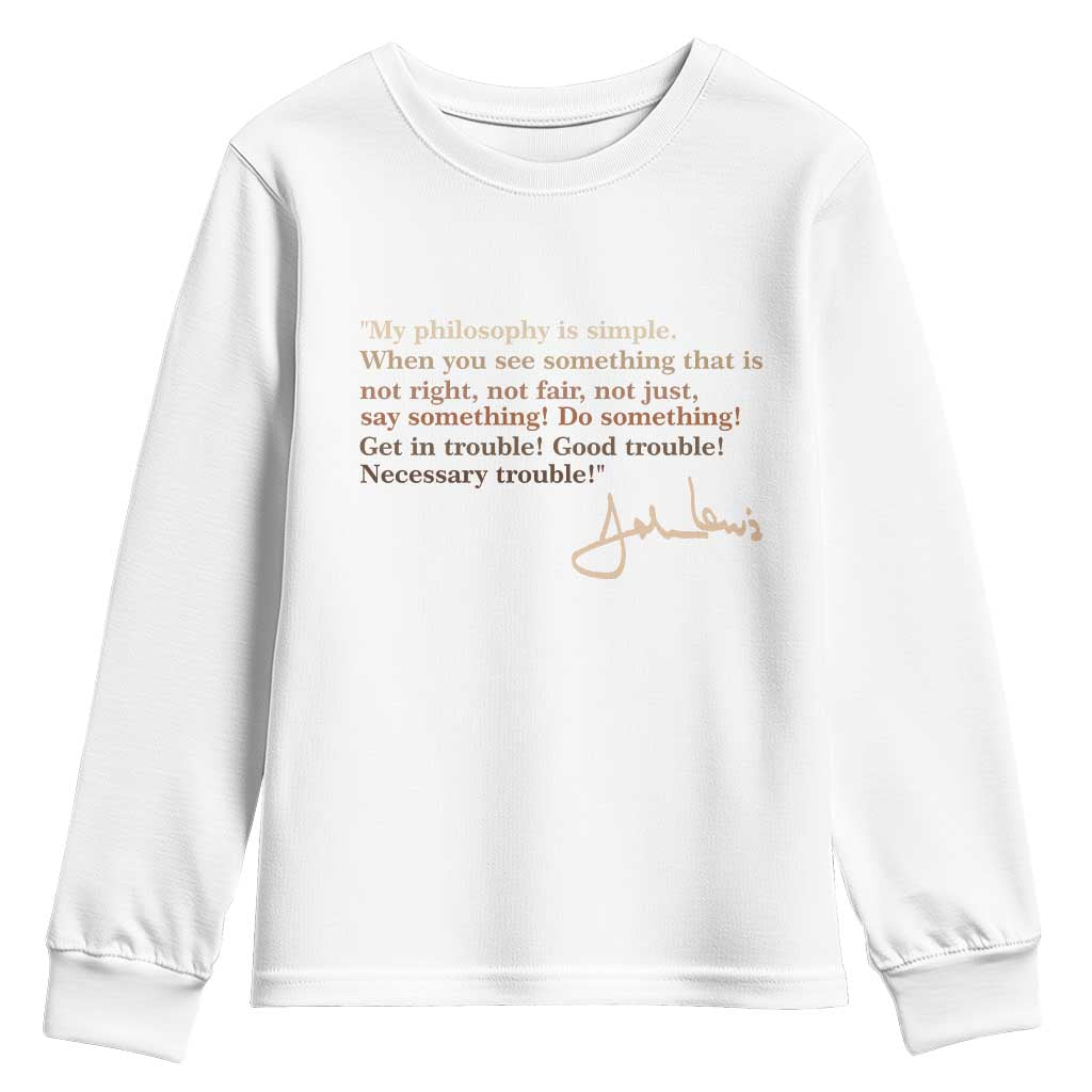 John Lewis Quote Youth Sweatshirt Black History Month
