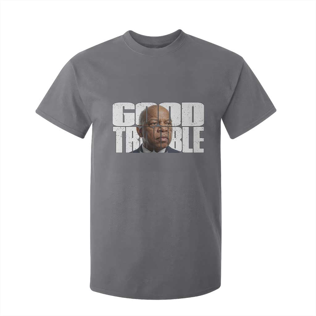 John Lewis Quote Affrican American T Shirt For Kid Black History Good Trouble
