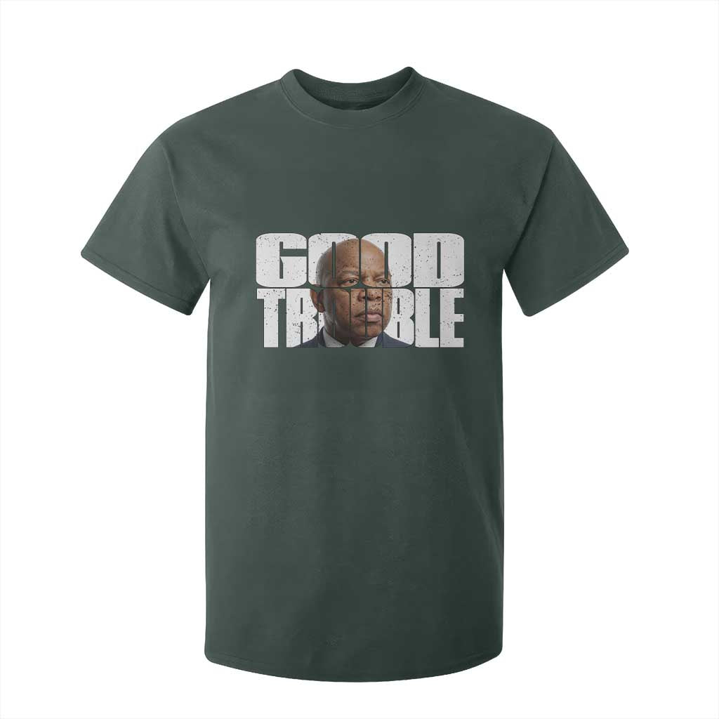 John Lewis Quote Affrican American T Shirt For Kid Black History Good Trouble