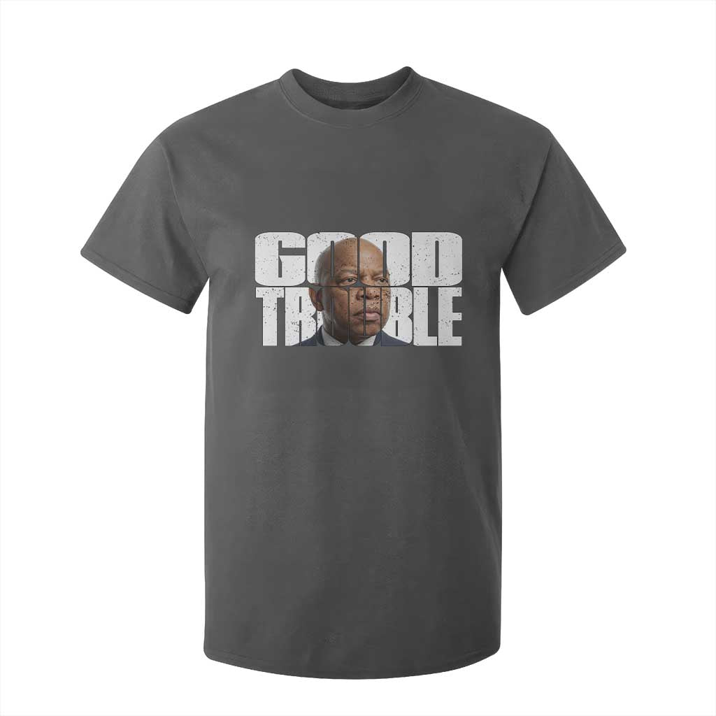 John Lewis Quote Affrican American T Shirt For Kid Black History Good Trouble