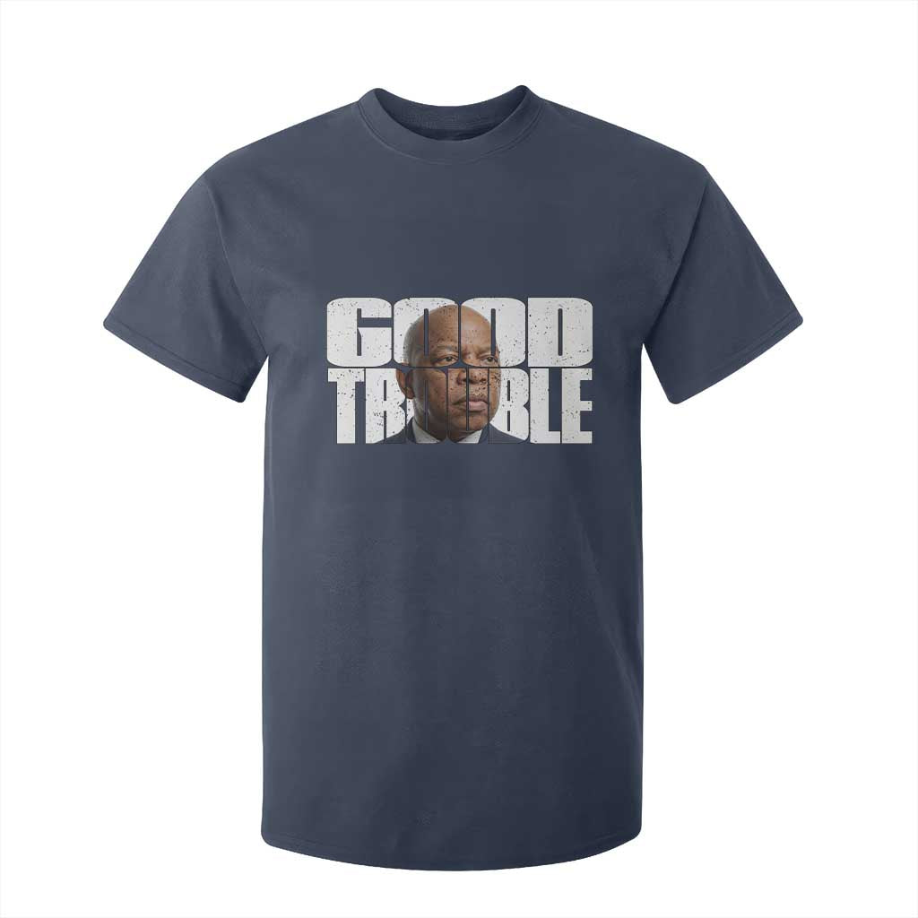 John Lewis Quote Affrican American T Shirt For Kid Black History Good Trouble