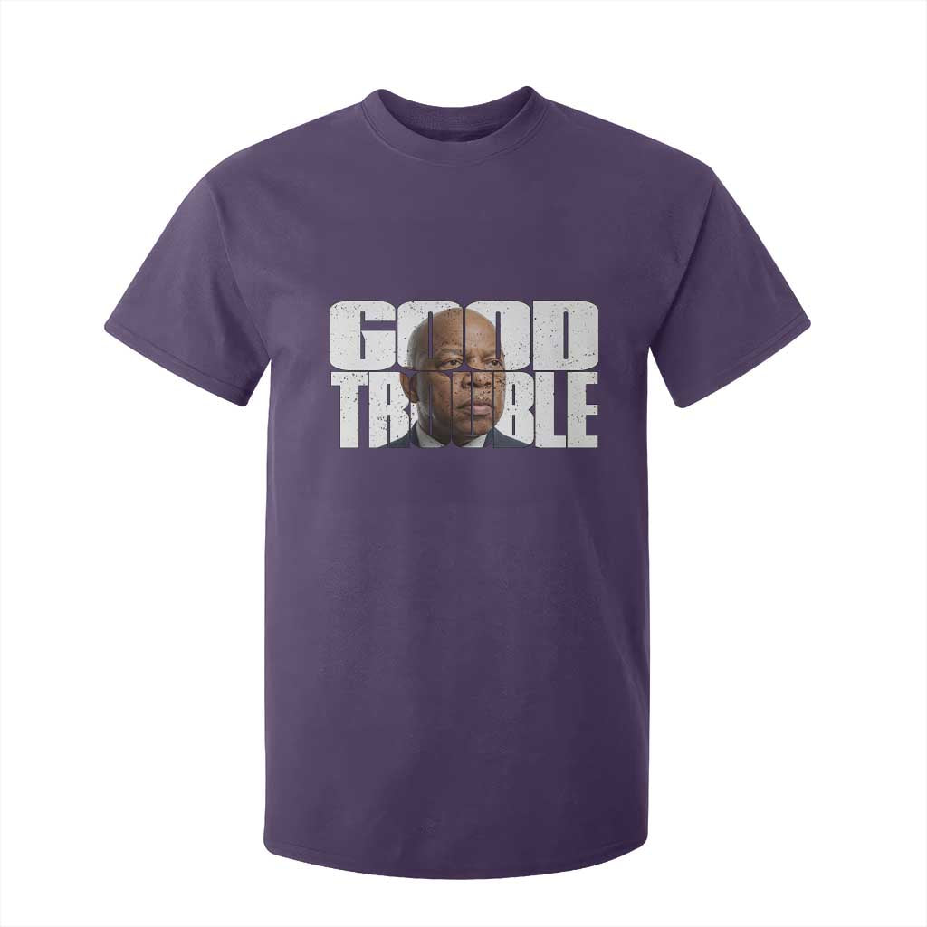 John Lewis Quote Affrican American T Shirt For Kid Black History Good Trouble
