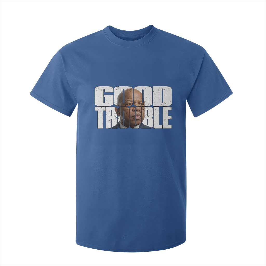 John Lewis Quote Affrican American T Shirt For Kid Black History Good Trouble