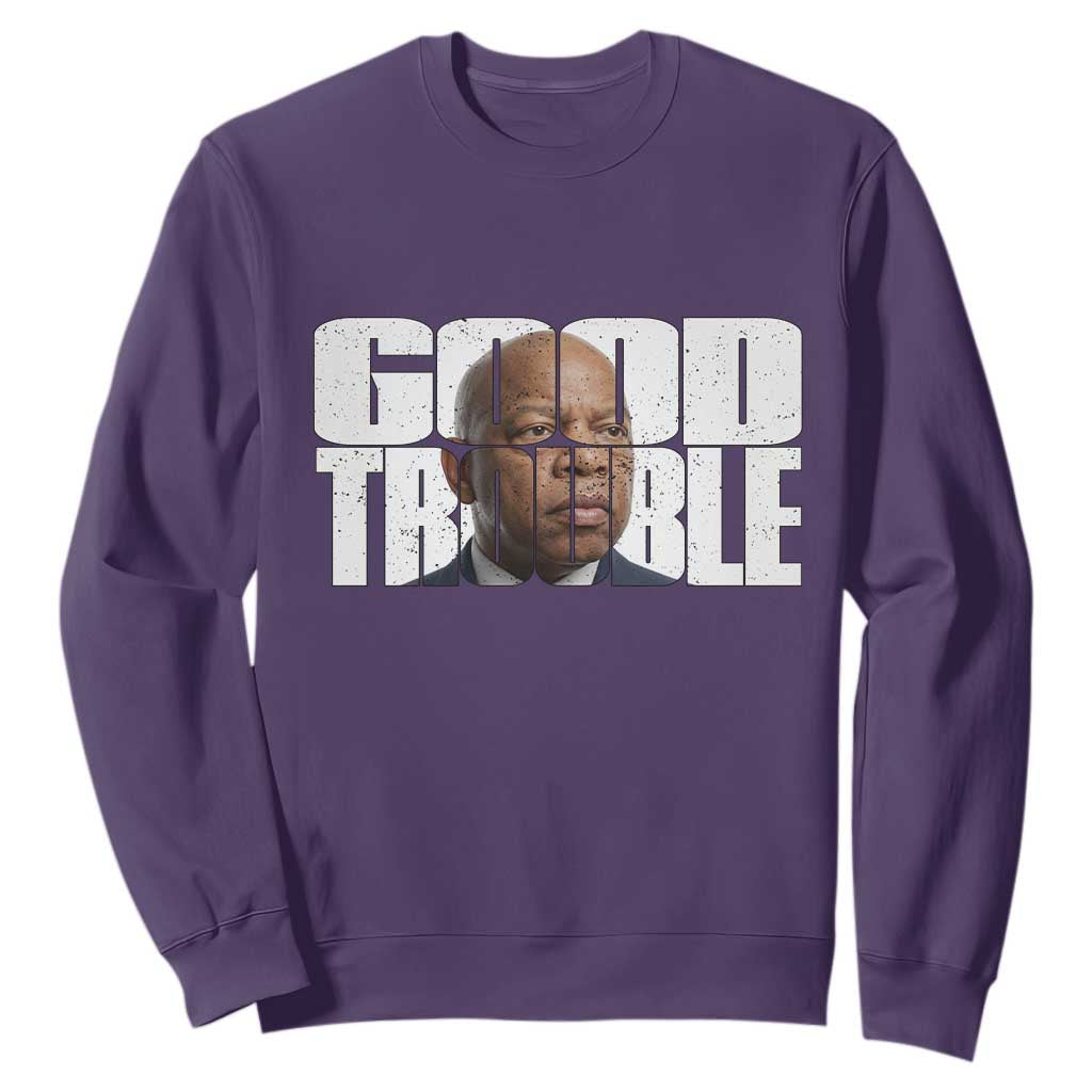 John Lewis Quote Affrican American Sweatshirt Black History Good Trouble