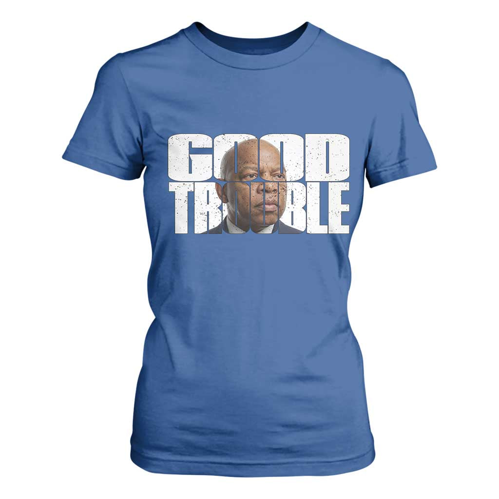 John Lewis Quote Affrican American T Shirt For Women Black History Good Trouble
