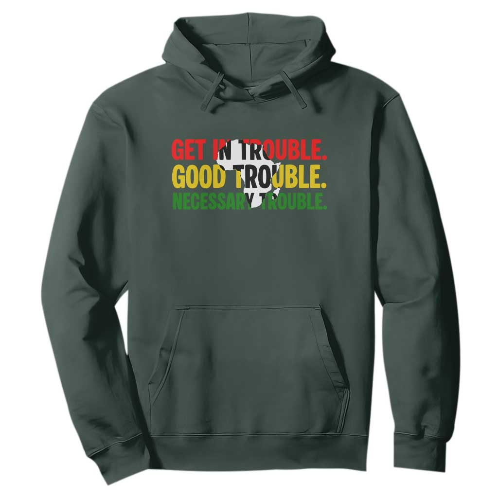 John Lewis Quote Affrican American Hoodie Get in Good Necessary Trouble